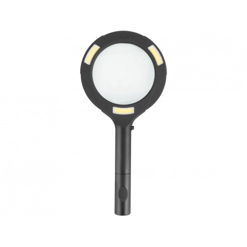 Лупа со светло 80lm, 5x зголемување, 3x0,5W LED сијаличка LED